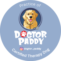 Dogtor Paddy Certified Therapy Dog